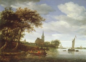 Scena fluviale, 1663